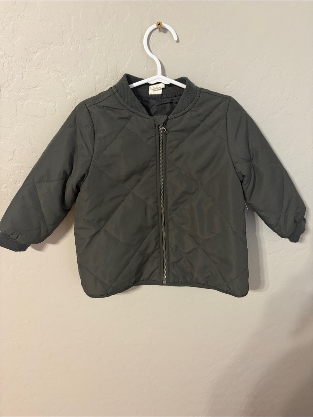 H&M Kids Quilted Puffer Jacket - Dark Gray